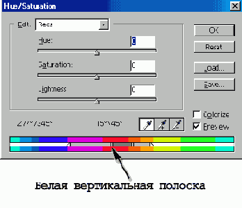 Корректировка цвета изображения с помощью команды Hue/Saturation